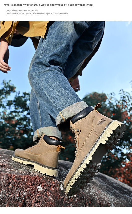 Botas Casuales Martin de Cuero Genuino para Hombre - Caña Media - Image 9