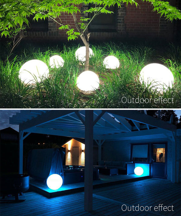 Lámpara de Piso LED Inteligente con Control Remoto - 16 Colores para Exterior