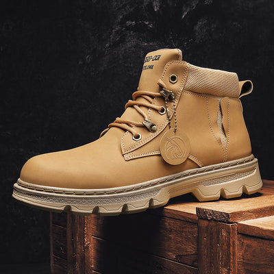 Botas Cortas de Cuero Estilo Británico con Alzada - Image 6
