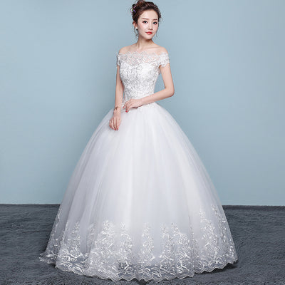 Vestido de Novia con Hombros Descubiertos Qidi - Image 6