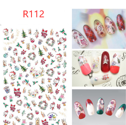 Calcomanías navideñas para uñas - Adornos y diseños festivos - Image 4