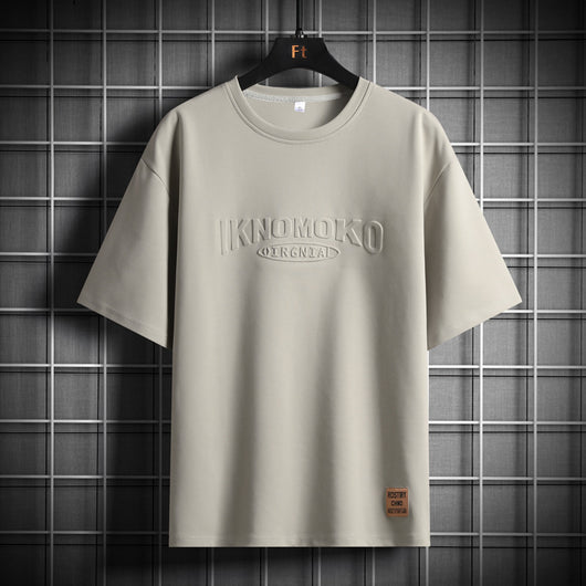 Camiseta Suelta de Algodón para Hombre Talla Grande - Manga Corta Verano - Image 3