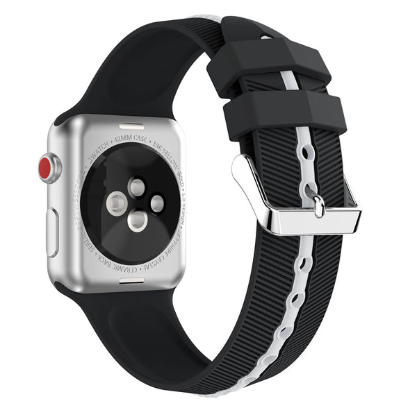 Pulsera Deportiva de Silicona con Diseño de Flecha Bicolor