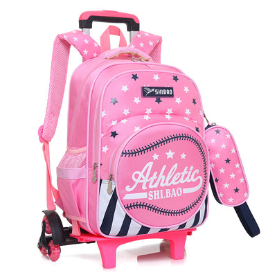 Mochila Escolar Trolley Impermeable de Tres Ruedas para Niños - Image 15