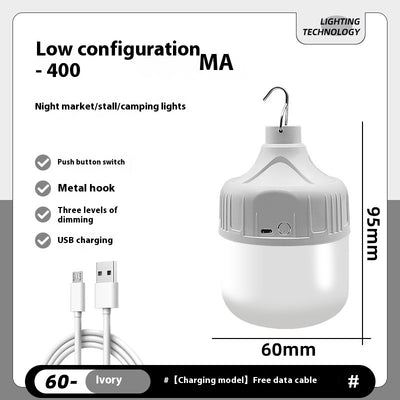 Lámpara LED Recargable para Campamento y Mercado Nocturno - Image 10
