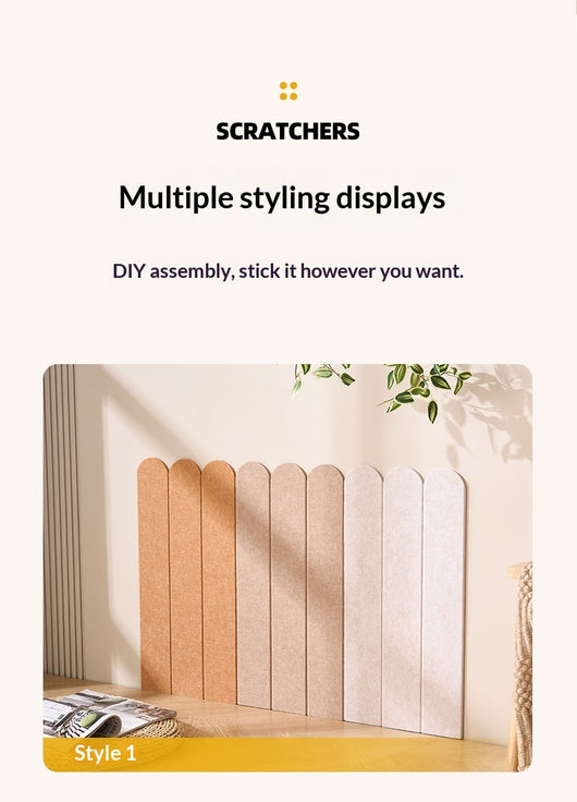 Rascador de Pared para Gatos de Color Sólido sin Desprendimiento de Fibras - Image 15