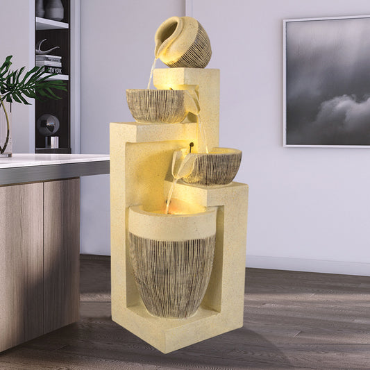 Fuente de Agua Decorativa con Humidificador para Sala de Estar - Image 2