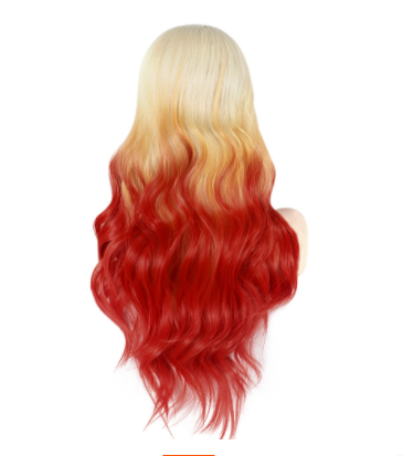 Peluca Ondulada Multicolor Estilo Cosplay - Cabello Largo y Voluminoso - Image 12
