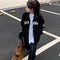 Chaqueta Suelta Estilo Street con Letras