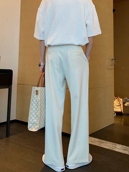 Pantalones Largos Coreanos Anchos para Hombre - Estilo Versátil y Moderno - Image 9