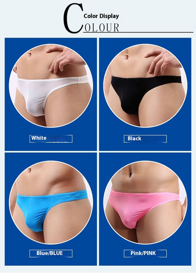 Tanga Transparente Respirable de Seda Helada para Hombre - Image 15