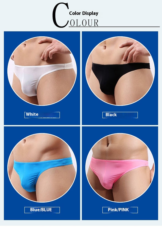 Tanga Transparente Respirable de Seda Helada para Hombre - Image 15