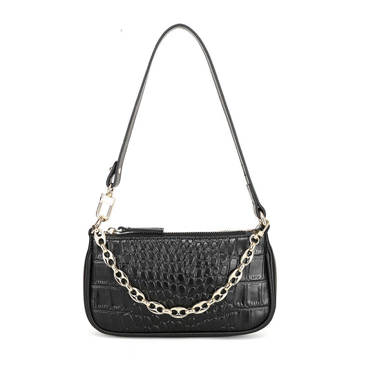 Bolso de Cuero Crudo para Hombro Único - Estilo Minimalista - Image 6