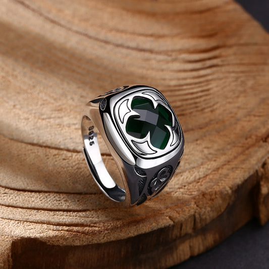 Anillo Abierto Retro Personalizado - Joya Trendy con Diseño Único - Image 2
