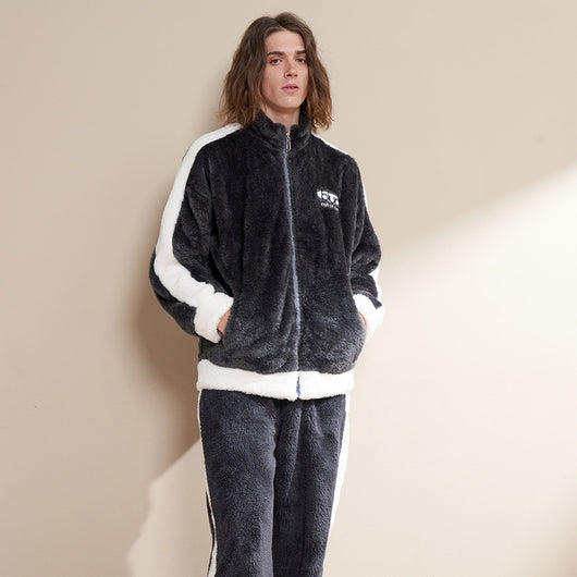 Pijama de Franela Gruesa y Versátil para el Hogar - Image 6