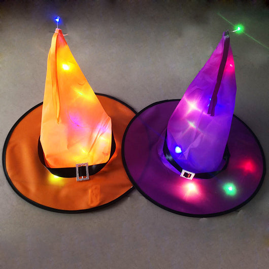 Sombrero de Bruja con Luces LED y Orejas de Elfo - Decoración Halloween para Niños - Image 3
