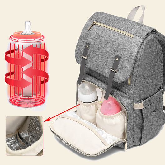 Mochila Maternal Térmica Impermeable con Carga USB y Calentador de Biberones - Image 12