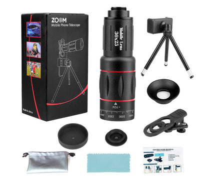 Lente Telescópico 18X para Celular con Clip Universal y Trípode - Image 7