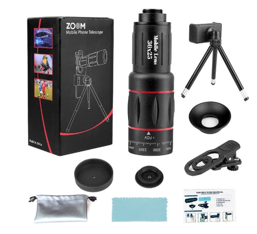 Lente Telescópico 18X para Celular con Clip Universal y Trípode - Image 7