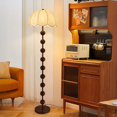 Lámpara de Pie Nogal Estilo Mediados de Siglo - Madera Maciza - Image 7
