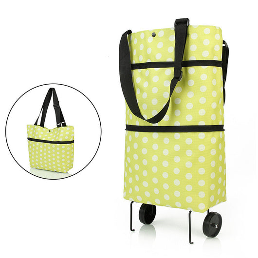 Carrito de Compras Plegable con Ruedas y Bolsas Reutilizables - Image 8