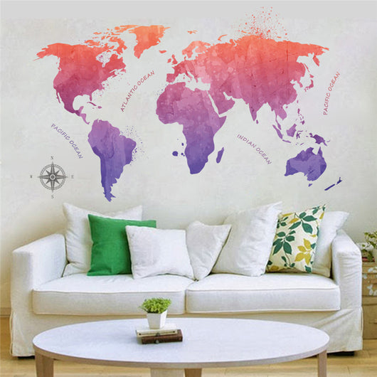 Vinilo Decorativo Mapa del Mundo Animal para Habitaciones Infantiles - Image 4