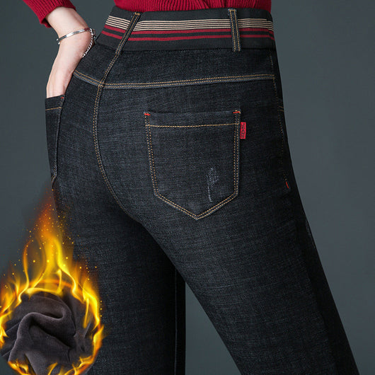 Jeans de Invierno Gruesos y Acolchados para Mujer - Image 7