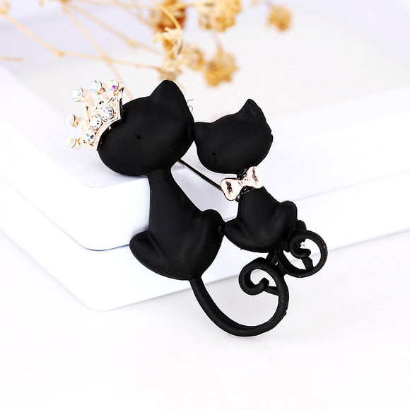 Broche Gato Negro de Tamaño Grande