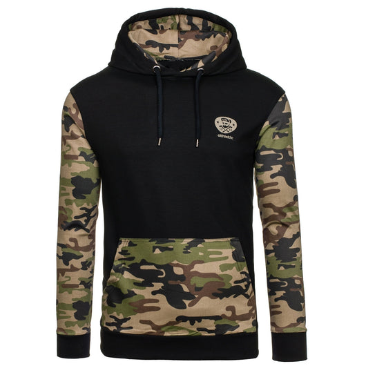 Sudadera con Capucha y Costuras de Camuflaje - Image 8