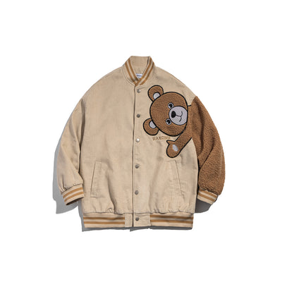 Chaqueta de Trabajo Retro Oso Japonés con Flocado - Image 2