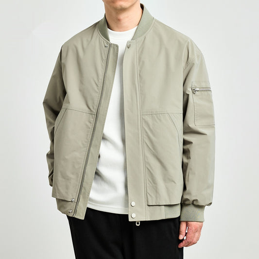 Chaqueta Casual para Hombre en Colores Sólidos - Primavera
