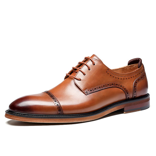 Zapatos de Cuero para Hombre Estilo Británico Clásico - Image 5