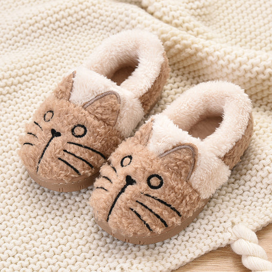 Pantuflas Cálidas para Niñas con Diseño Gato Cartoon de Algodón - Image 7