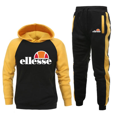 Conjunto Deportivo Casual Capucha Dos Piezas Color Sólido - Image 5
