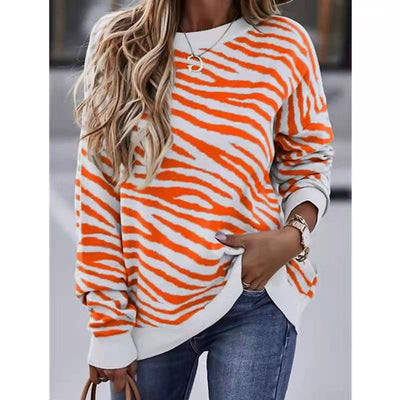Blusa Estampada Tie-Dye a Rayas Manga Larga para Mujer - Image 11