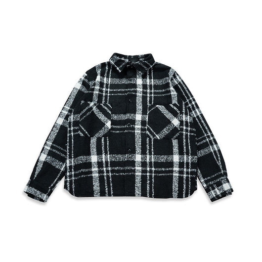 Camisa Cuadros Oversize con Hombros Caídos - Estilo Urbano Moderno - Image 2