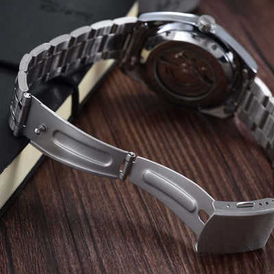 Reloj Automático Tourbillon para Hombre con Fase Lunar y Acero Inoxidable - Image 3