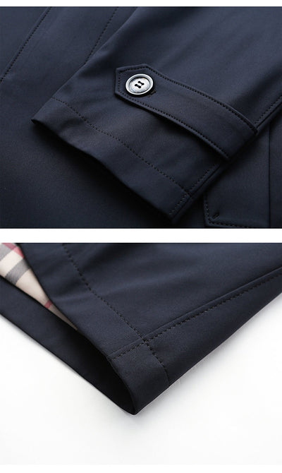 Abrigo Tipo Gabardina Casual Largo para Hombre - Image 28
