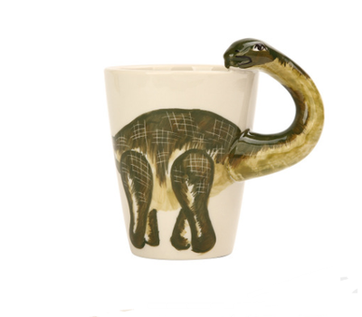 Taza de Cerámica 3D con Dinosaurio Pintado a Mano - Taza Artesanal para Café - Image 4