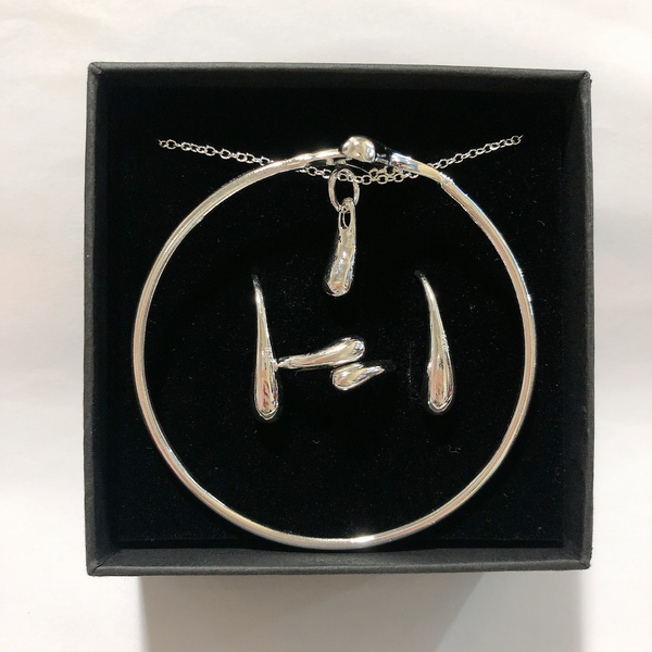 Conjunto de Joyería Drip: Pulsera, Collar, Aretes y Anillo - Image 6