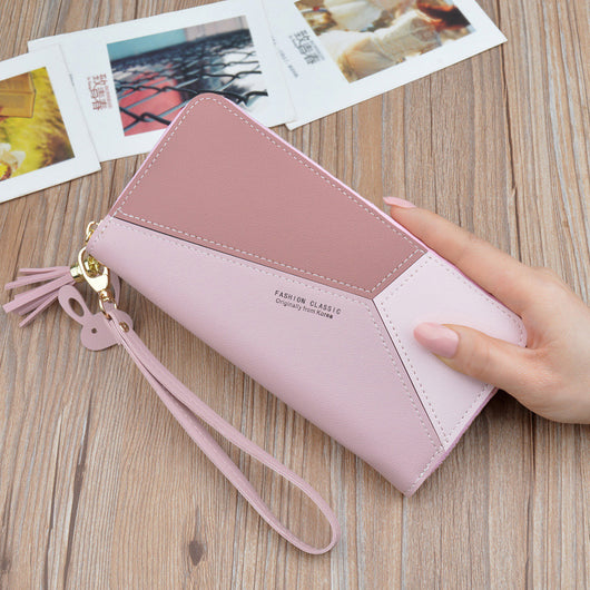 Cartera Larga para Mujer con Cierre de Cremallera y Detalles de Borla - Image 14
