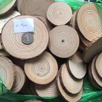 Pieza de Madera de Pino Rústica con Corteza Natural para Fotografía - Image 4