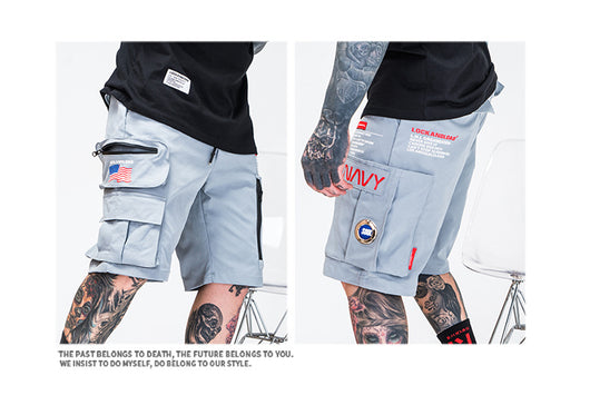 Pantalones cortos de playa con cierre y múltiples bolsillos - Image 4