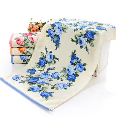 Toalla de Baño Algodón con Estampado de Peonía - Image 9