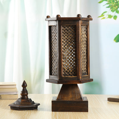 Lámpara de Mesa Retro Bambú para Mesita de Noche - Image 11