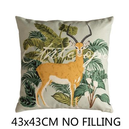 Funda de Cojín Animales de la Selva Madagascar en Verde Exuberante - Image 16