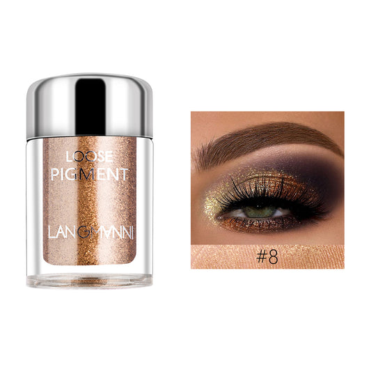 Sombra de Ojos Perlada Diamante con Brillo Polarizado Efecto Sirena - Image 33