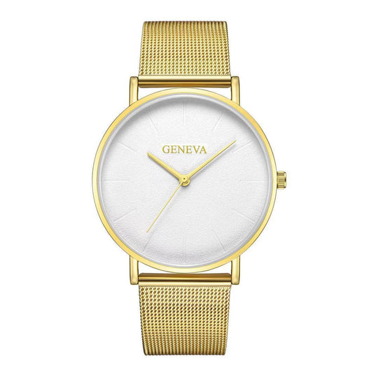Reloj de Acero Inoxidable Geneva para Hombre con Malla Metálica - Image 22