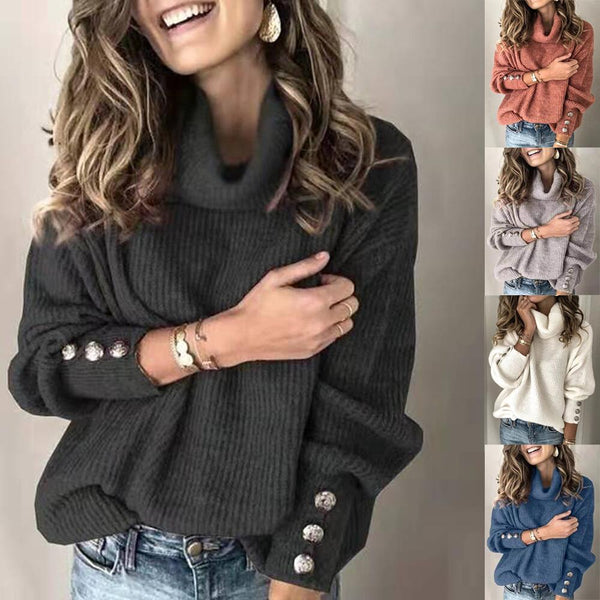 Suéter Tejido con Solapa para Mujer
