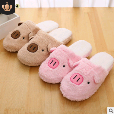 Pantuflas de Algodón Parejas Diseño Cerdito Cartoon - Cómodas y Cálidas - Image 2